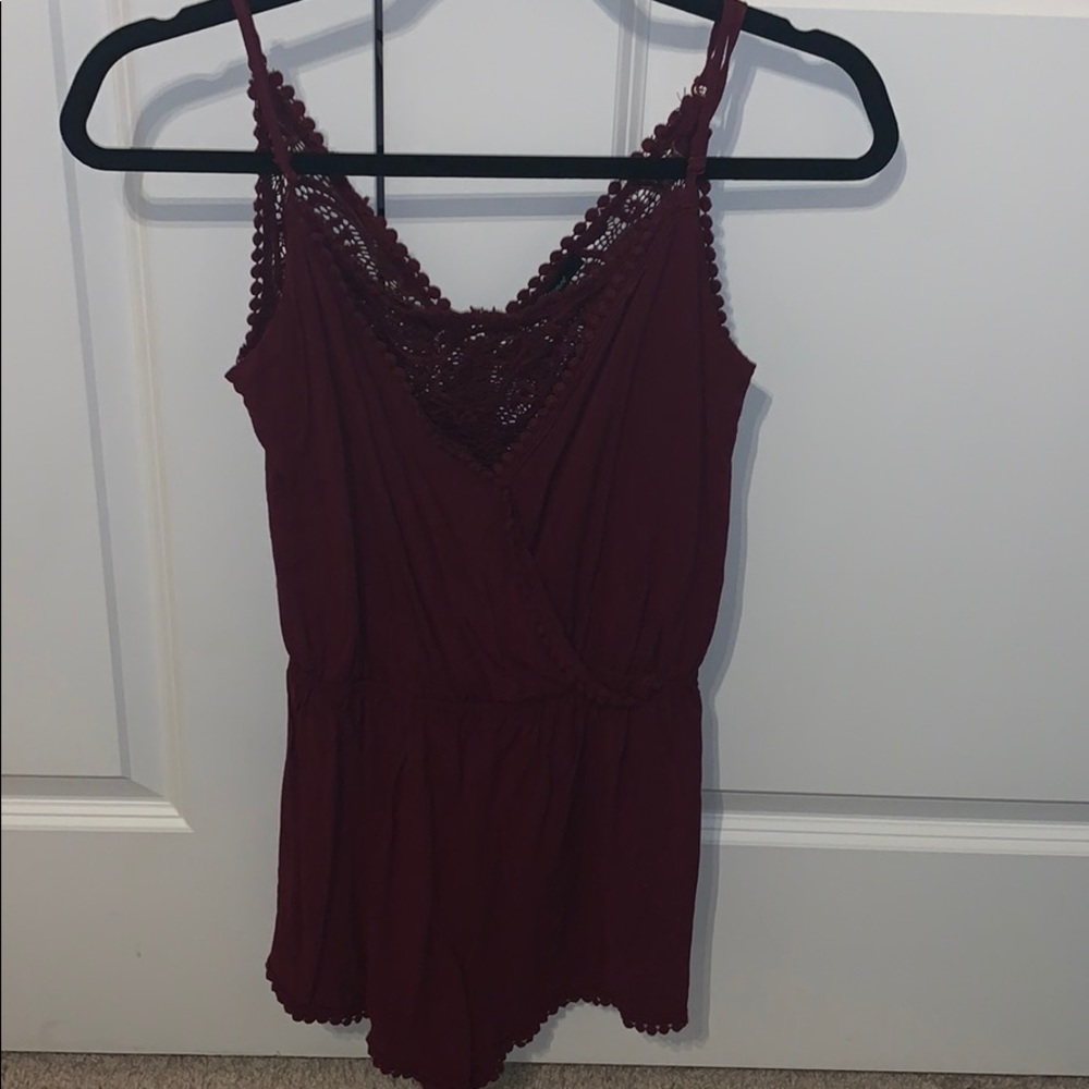 Maroon romper